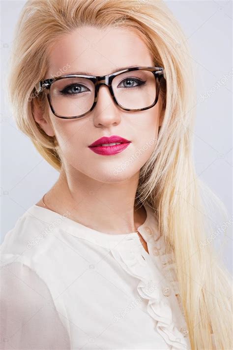 blonde hair girl with glasses|Beautiful Blonde Woman Wearing Glasses Stock。